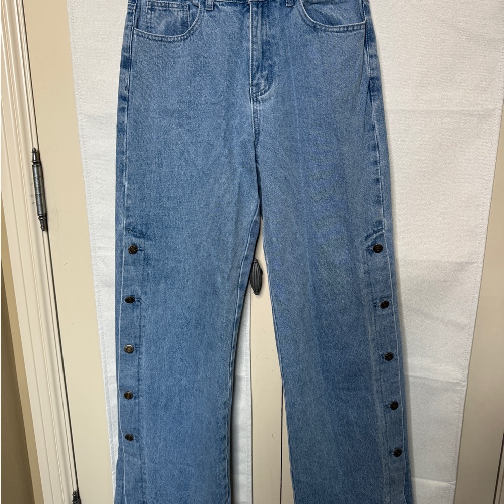 Flying Angel Jeans with Button Detail